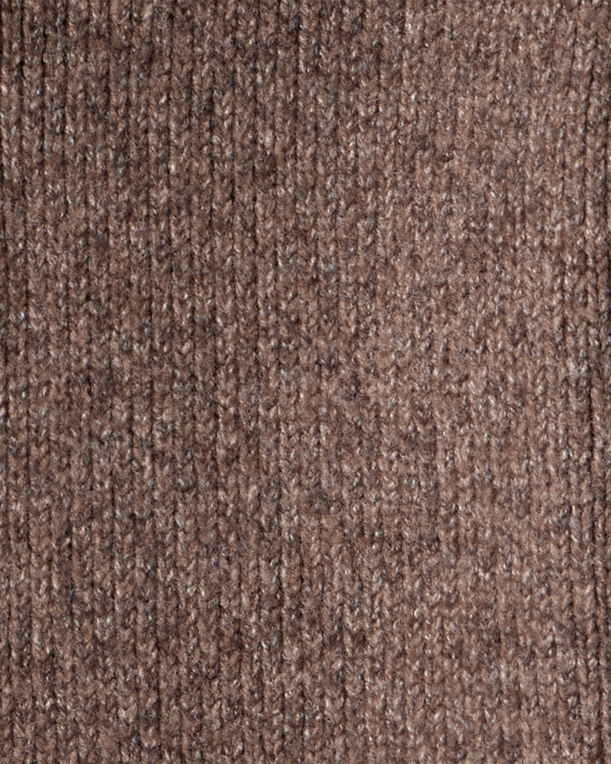 Toddler Boy Long-Sleeve Hooded Sweater - Brown