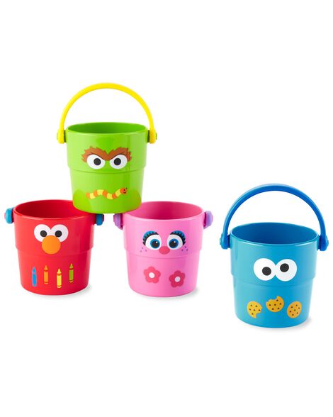  Product image 1 of Sesame Street Stack & Pour Bath Buckets