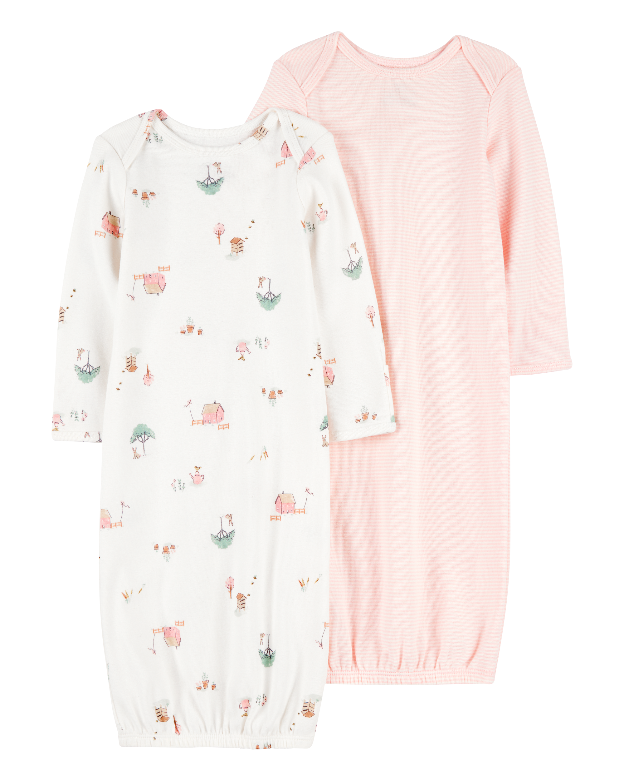 Baby 2-Pack Sleeper Gowns - Pink
