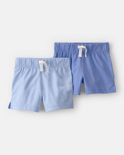 baby 2-pack fashion shorts - blue