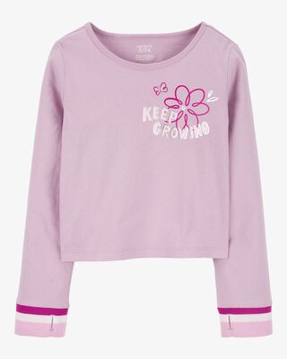Product image 1 of Kid Keep Growing Floral Foil Long-Sleeve Tee