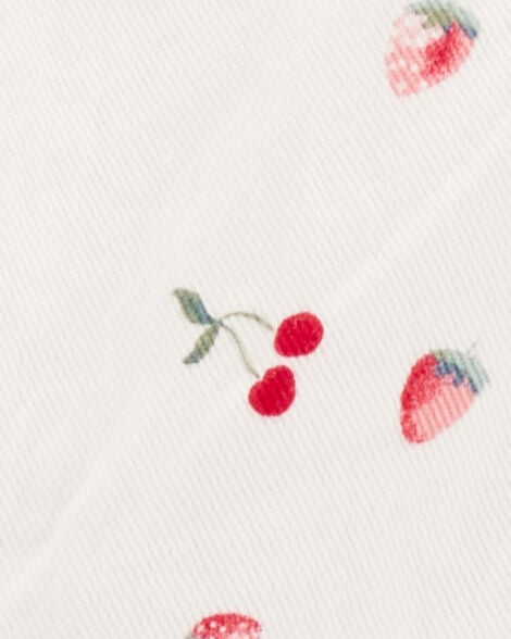  Product image 3 of Baby Cherry-Print Jumper Dress - White