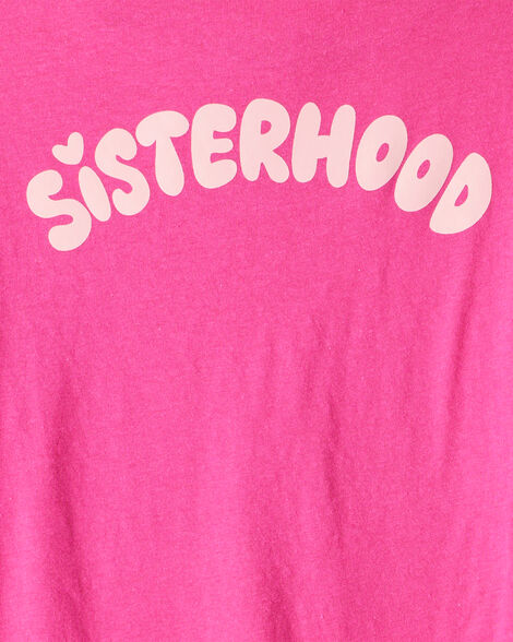 Product image 4 of Girls Sisterhood Long-Sleeve Graphic Tee - Pink