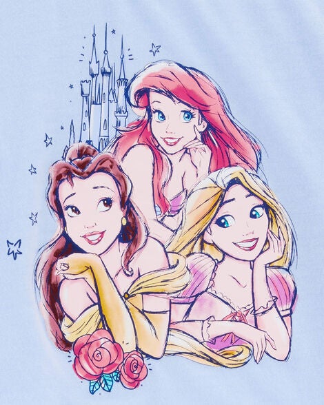  Product image 2 of Kid Disney© Princess  Loose-Fit 2-Piece Pajamas - Blue