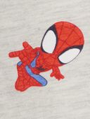 Heather/Navy - Toddler 2-Piece Spider-Man Tee & Short Set - Heather/Navy, Selected