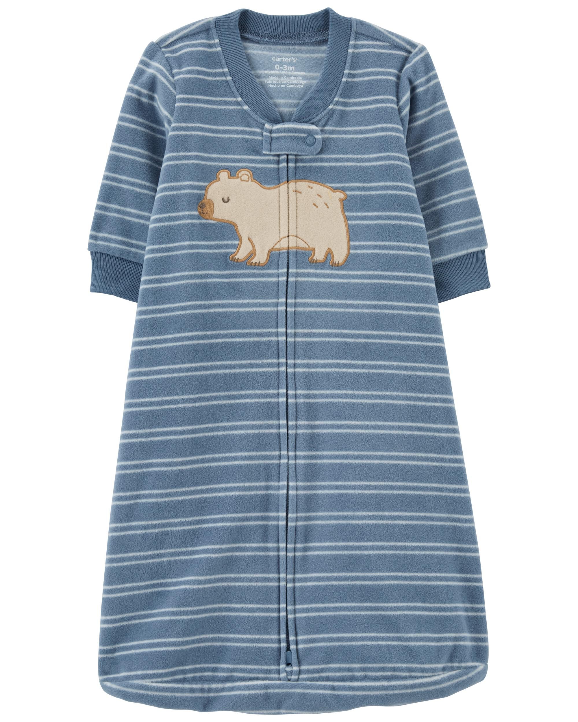 Fleece sleep sack with sleeves outlet