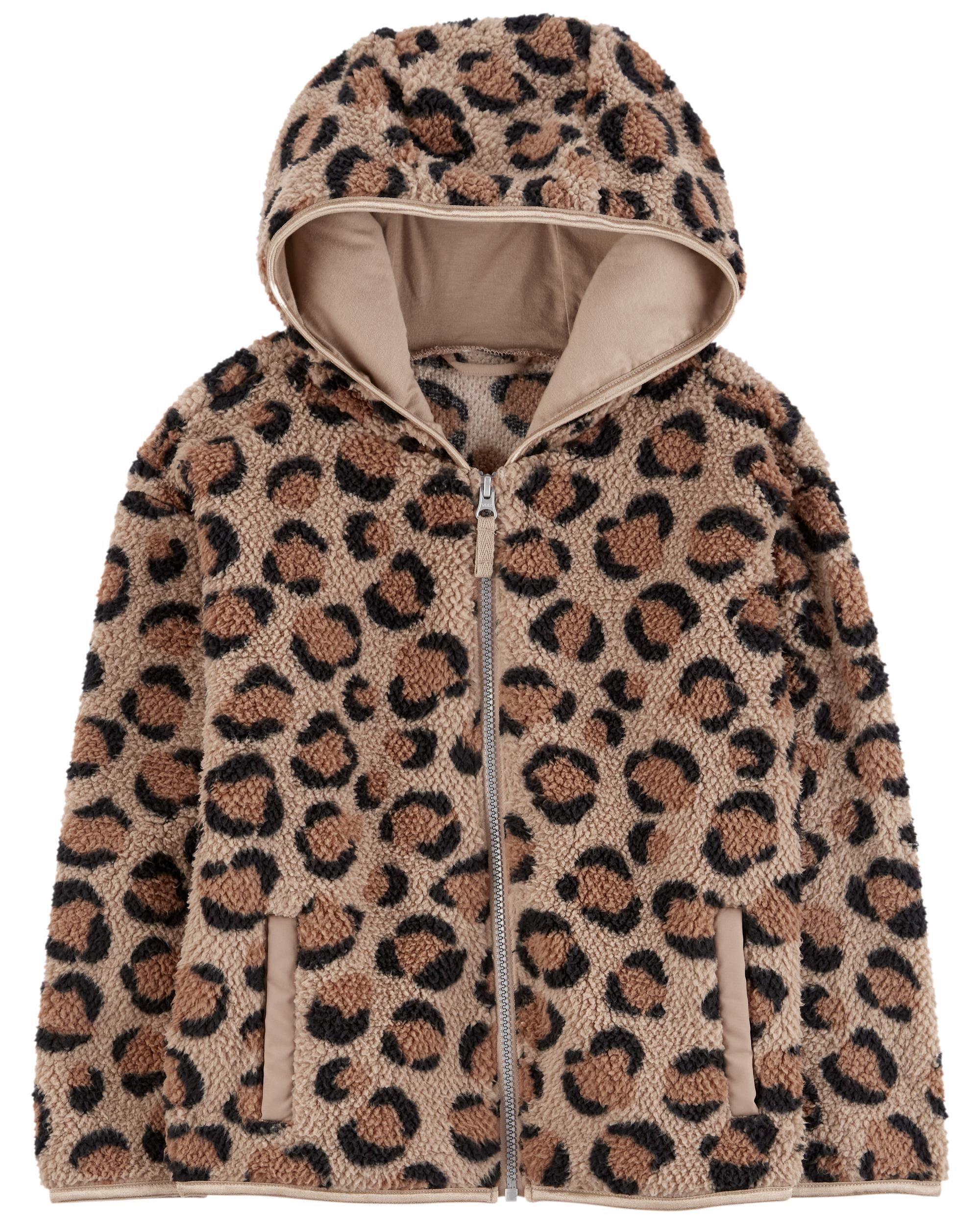 Leopard jacket kids top