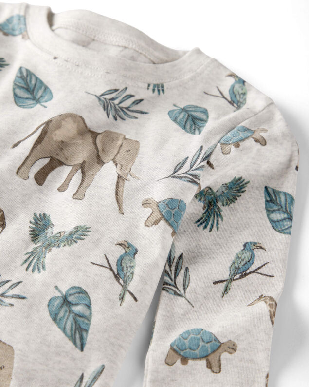 Product image 2 of Toddler Safari Print Organic Cotton 2-Piece Pajamas