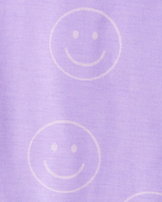 Product image 2 of Kid 2-Pack Smiley Face Nightgowns - Purple