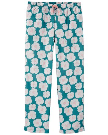 Kid Floral Pull-On Fleece Pajama Pants