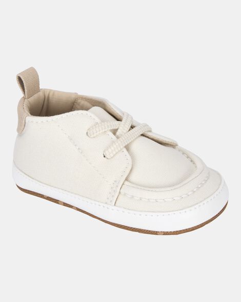 baby boy casual boat shoes - white