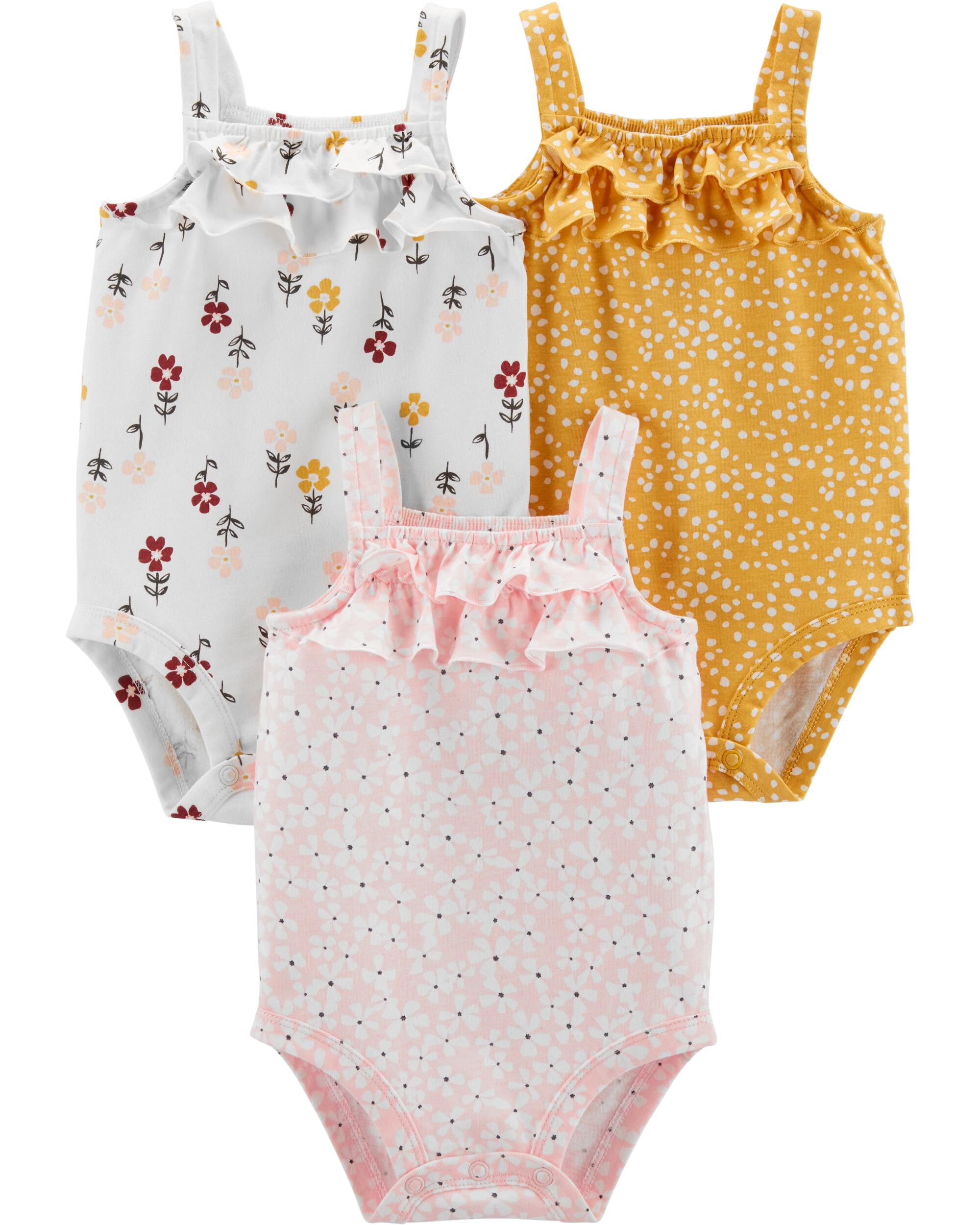 Carters Girls 2T-8 Floral Print Tank Top