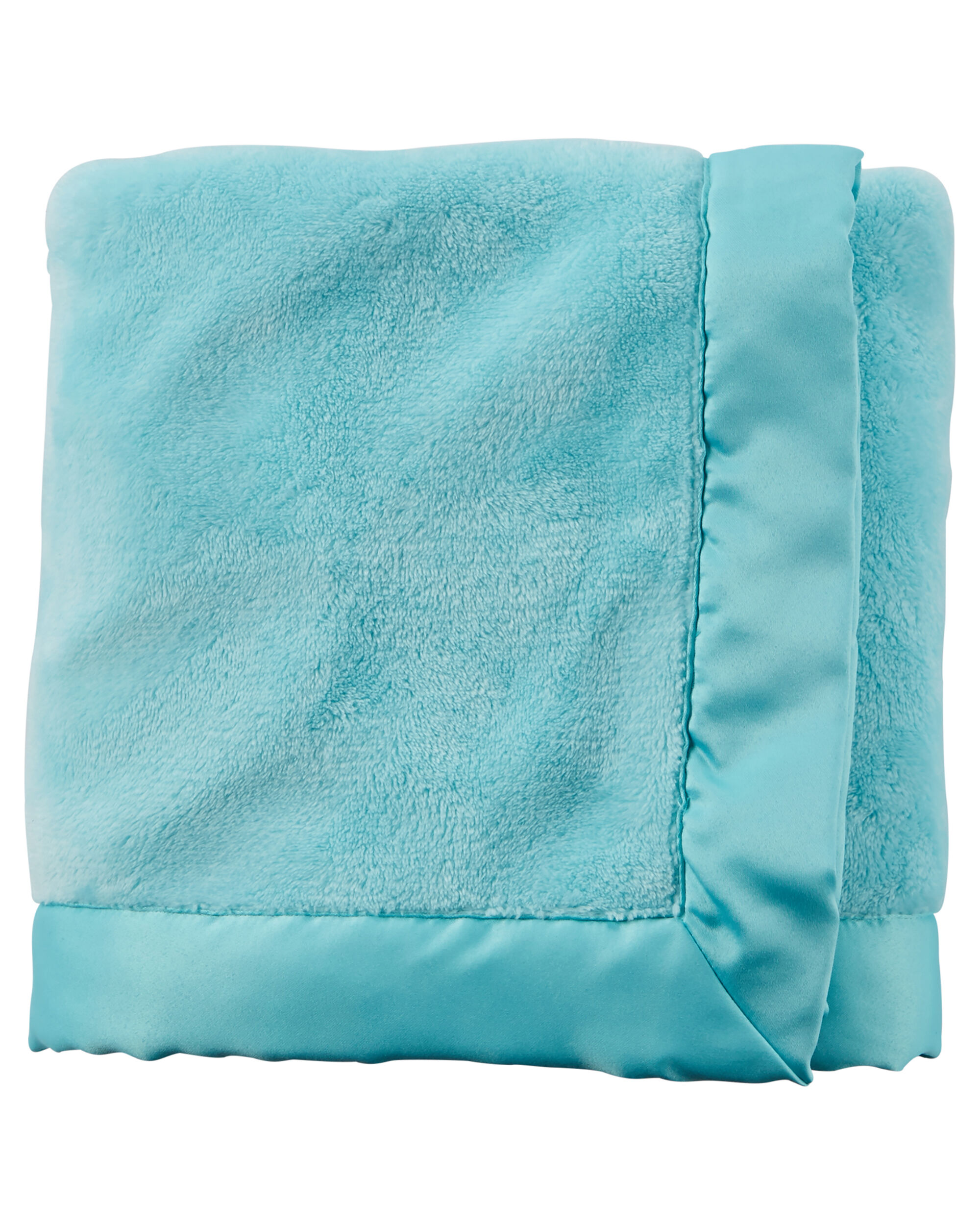 carters baby blanket with satin trim