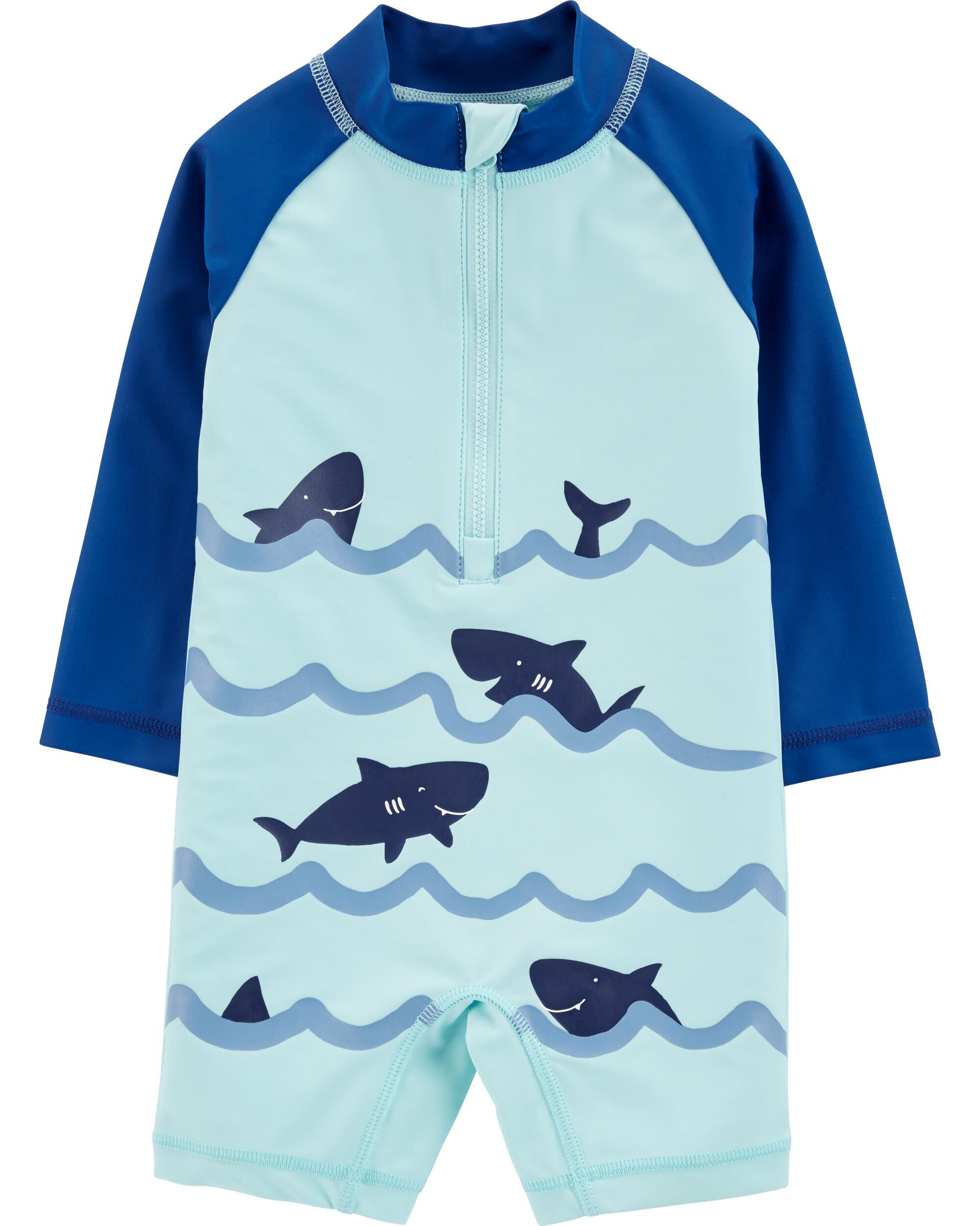 baby shark rash guard