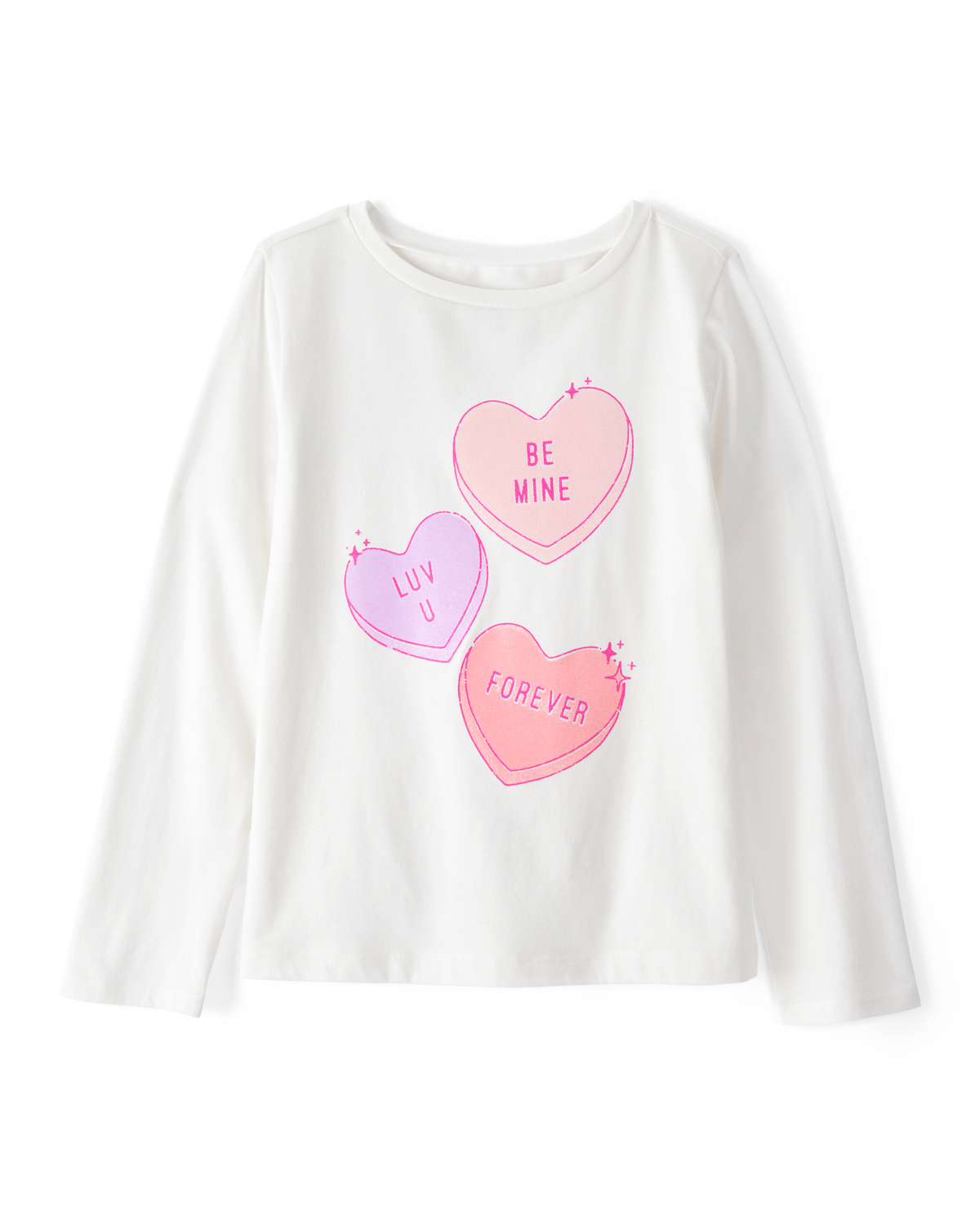 Kid Be Mine Long-Sleeve Graphic Tee - White - OshKosh | Carter's