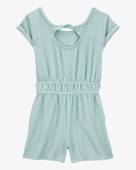  Product image 3 of Kid Ribbed Textured Romper - Green