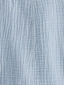Seal Blue - Toddler Organic Cotton Gauze Shortalls in Seal Blue, Selected