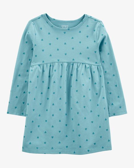  Product image 1 of Toddler Heart Long-Sleeve Jersey Dress