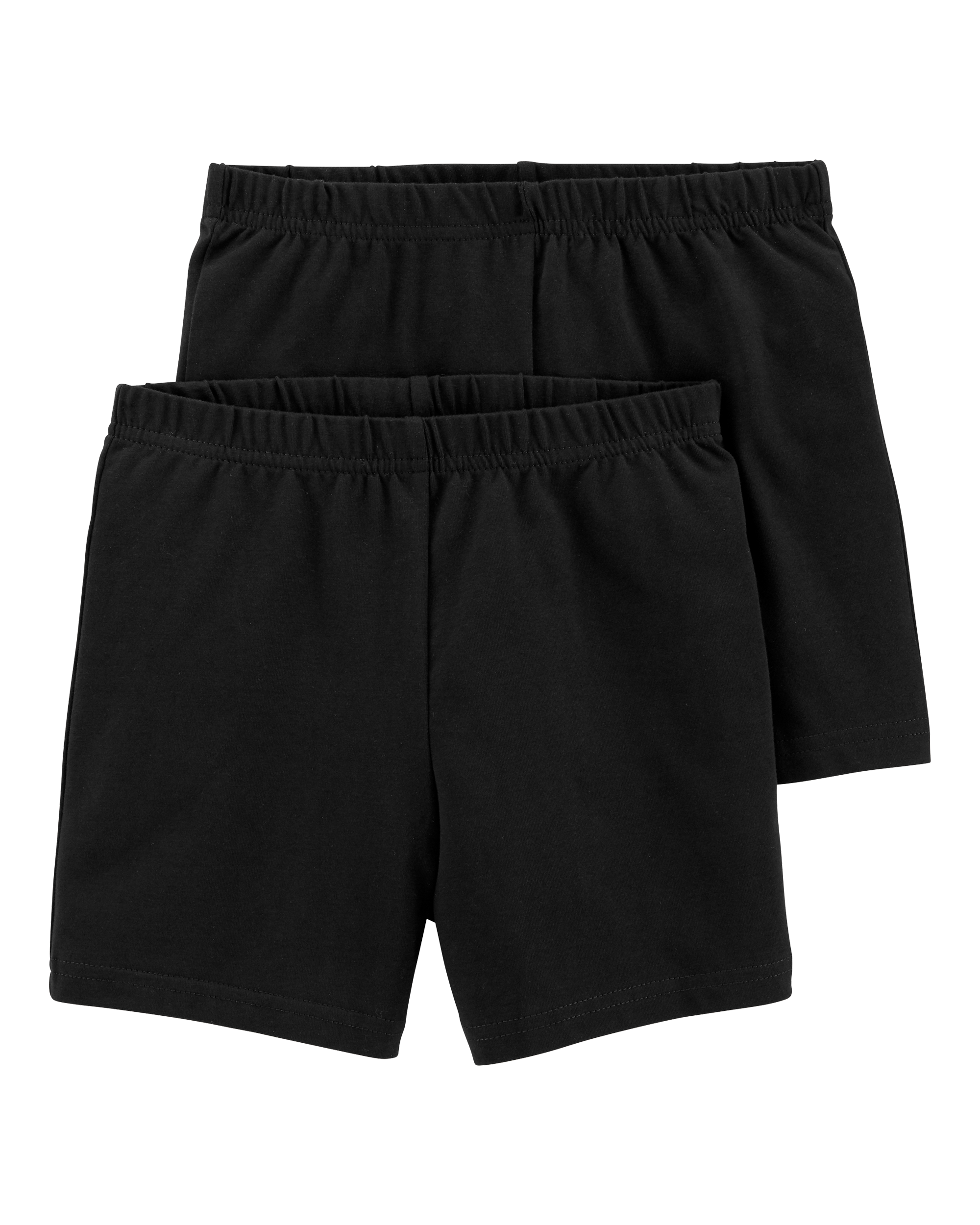 Girls 2-Pack Black Bike Shorts