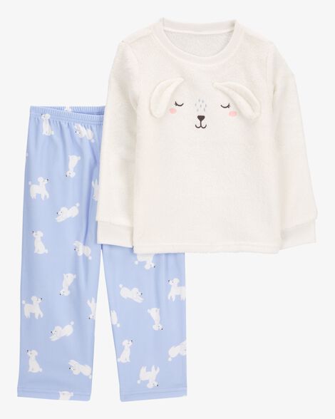 2 Piece Poodle Hearts Long Tee Pajama Set - Toy Poodle 2 Piece Poodle Hearts Long Tee Pajama Set - Toy Poodle
