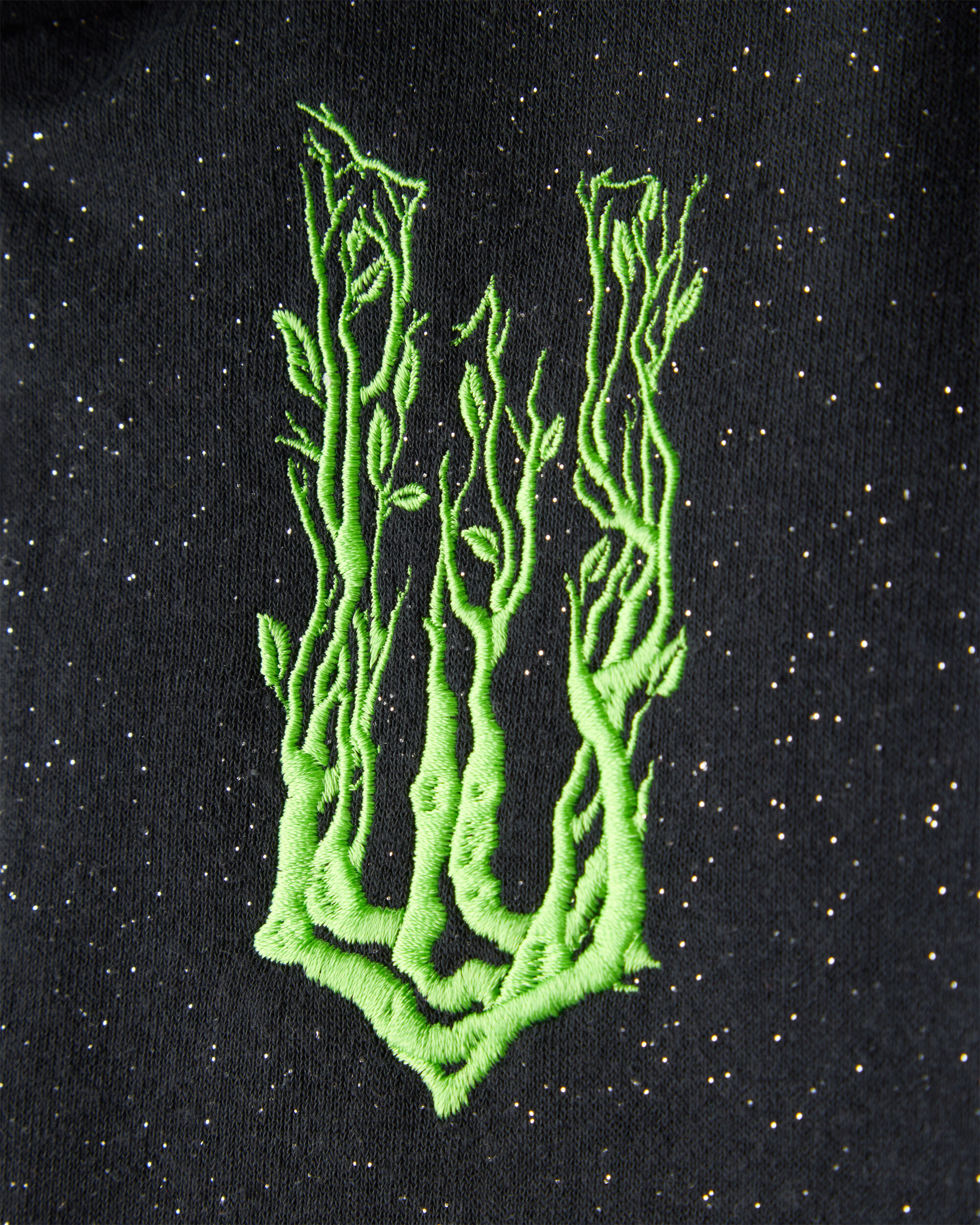 Girls Wicked Elphaba Sparkle Hoodie - Black