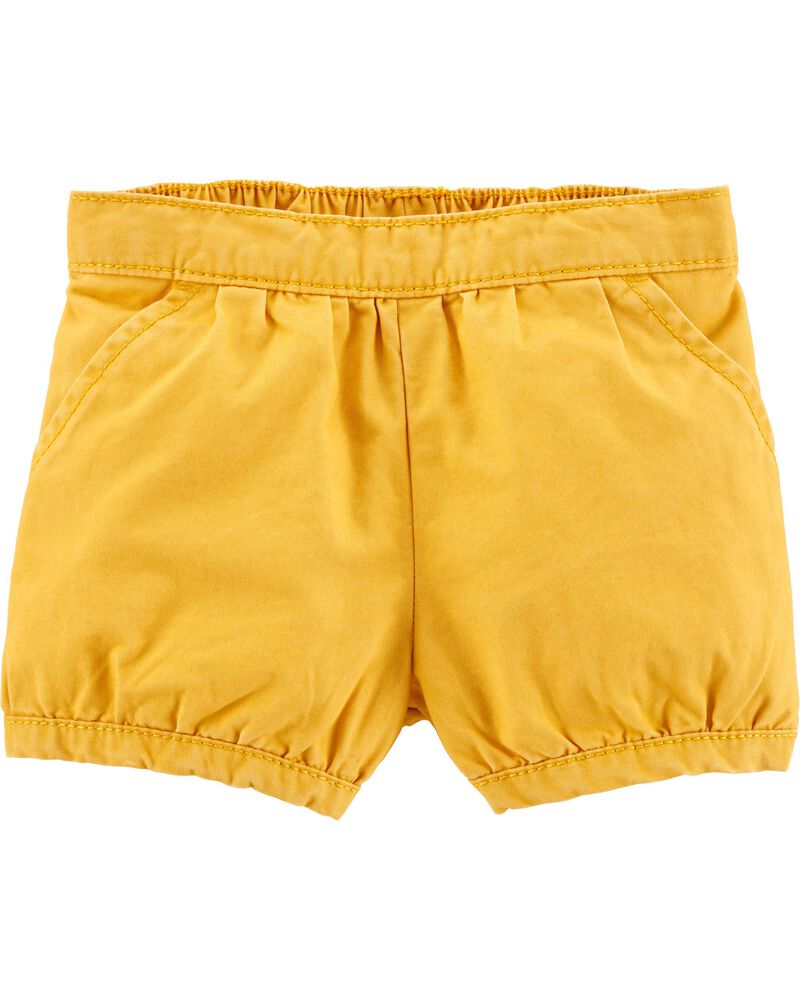 Baby Yellow PullOn Bubble Shorts