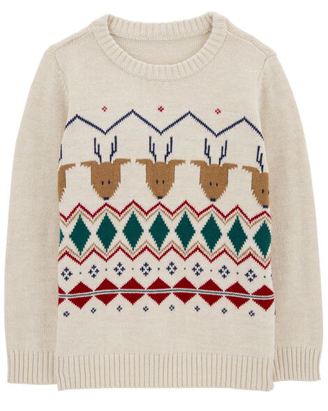 Product image 1 of Kid Reindeer Cotton Sweater