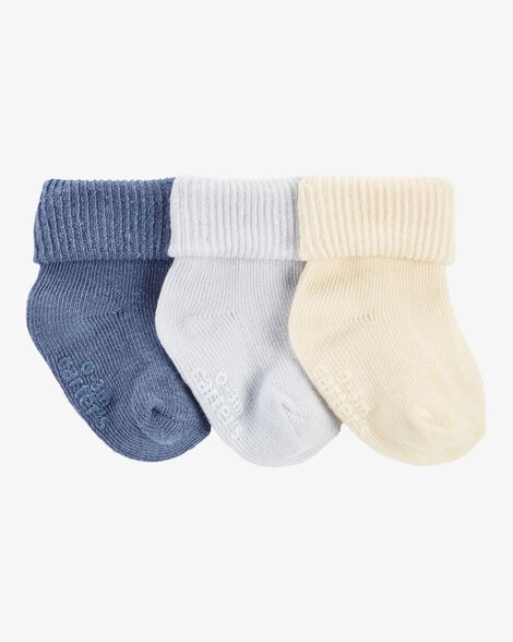  Product image 1 of Baby 3-Pack Ribbed Booties