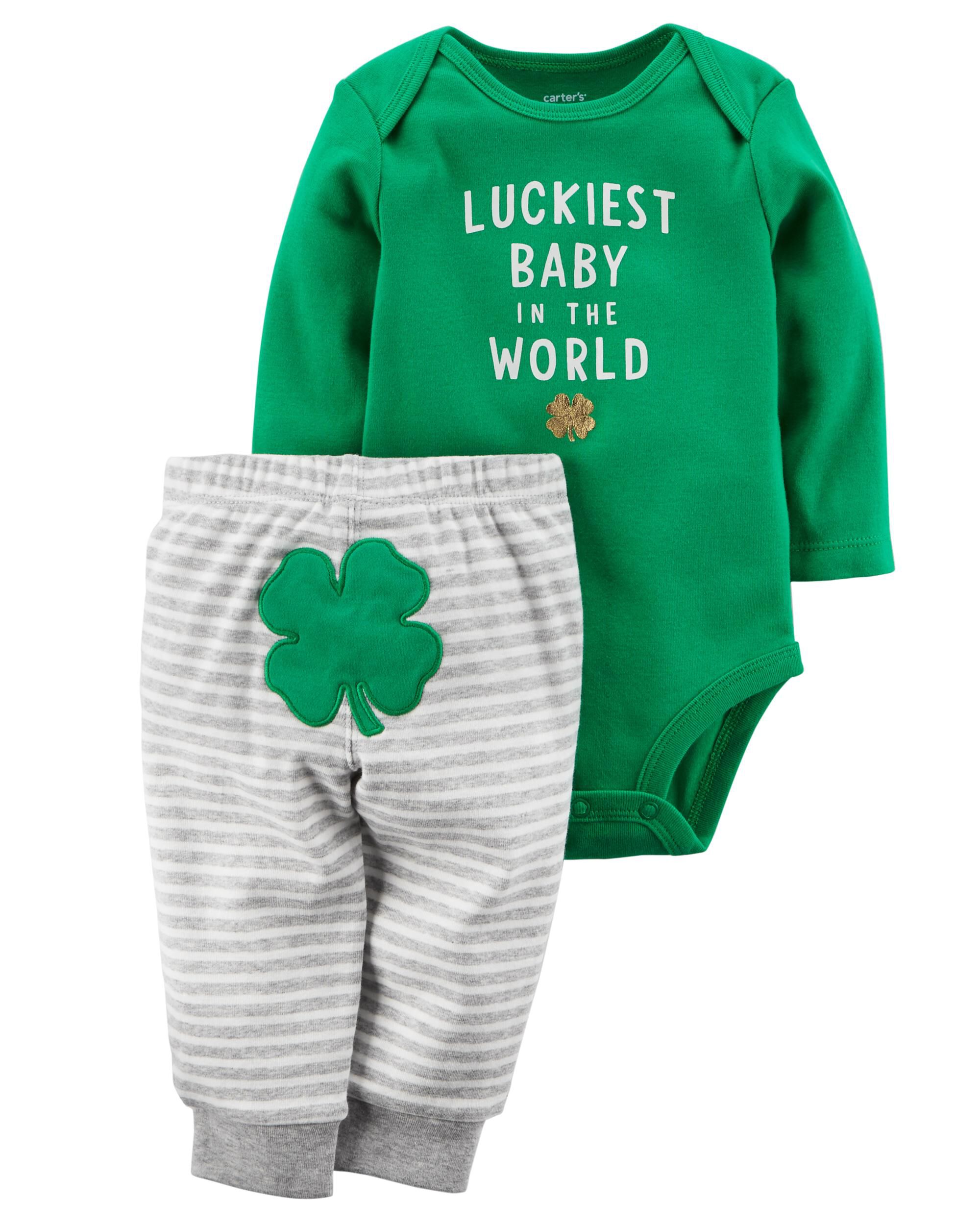 St. Patrick's Day Bodysuit Pant Set 