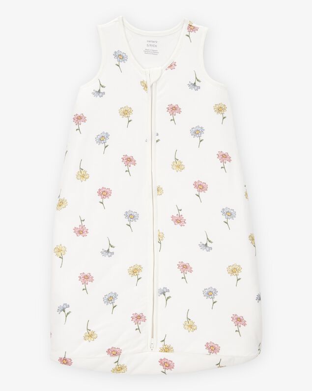 Product image 1 of Baby 2-Way Zip Floral PurelySoft Wearable Blanket - Ivory