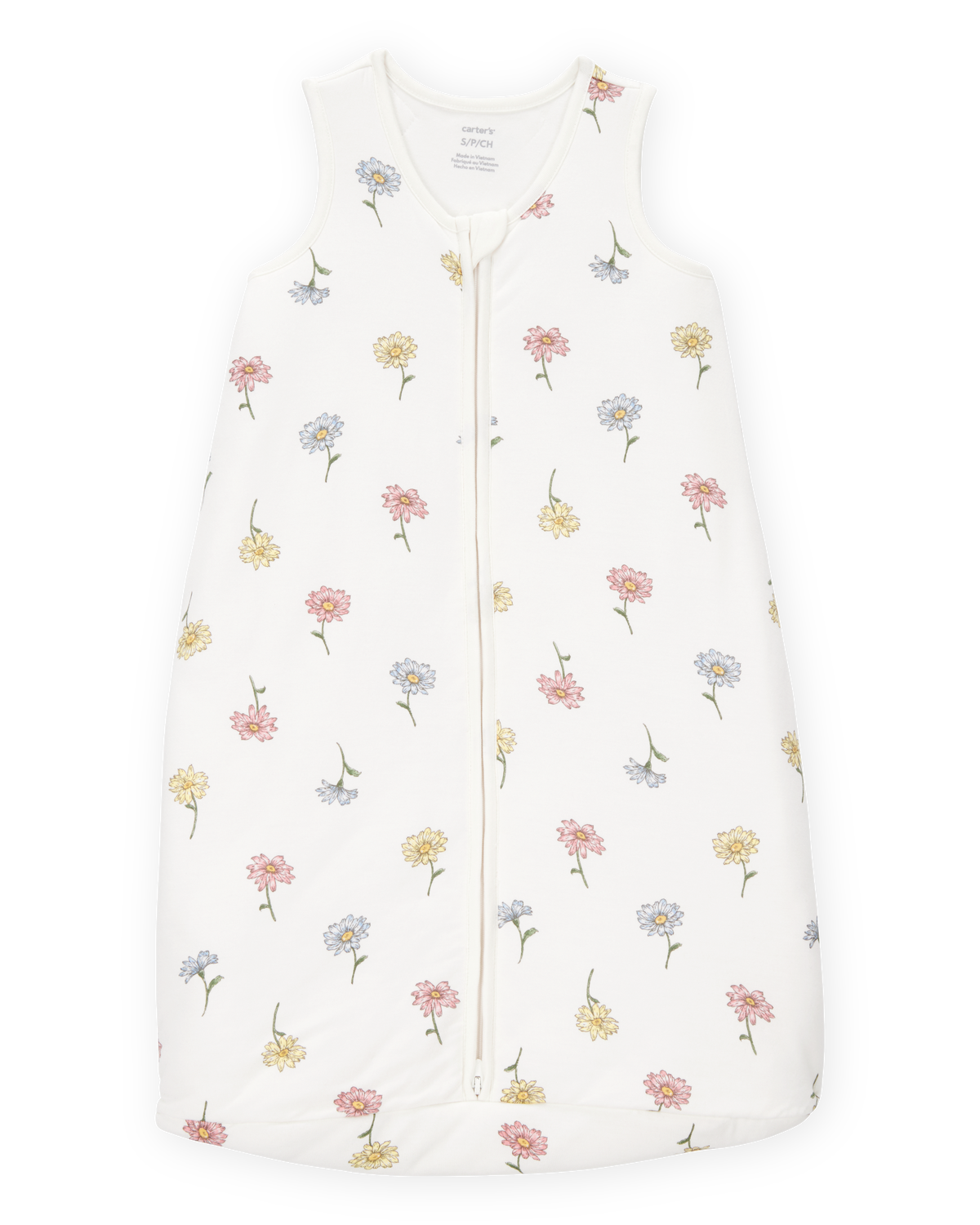 Baby 2-Way Zip Floral PurelySoft Wearable Blanket - Ivory
