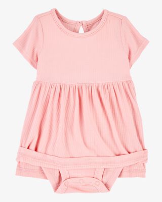 Product image 2 of Baby Solid PurelySoft Bodysuit Dress - Pink