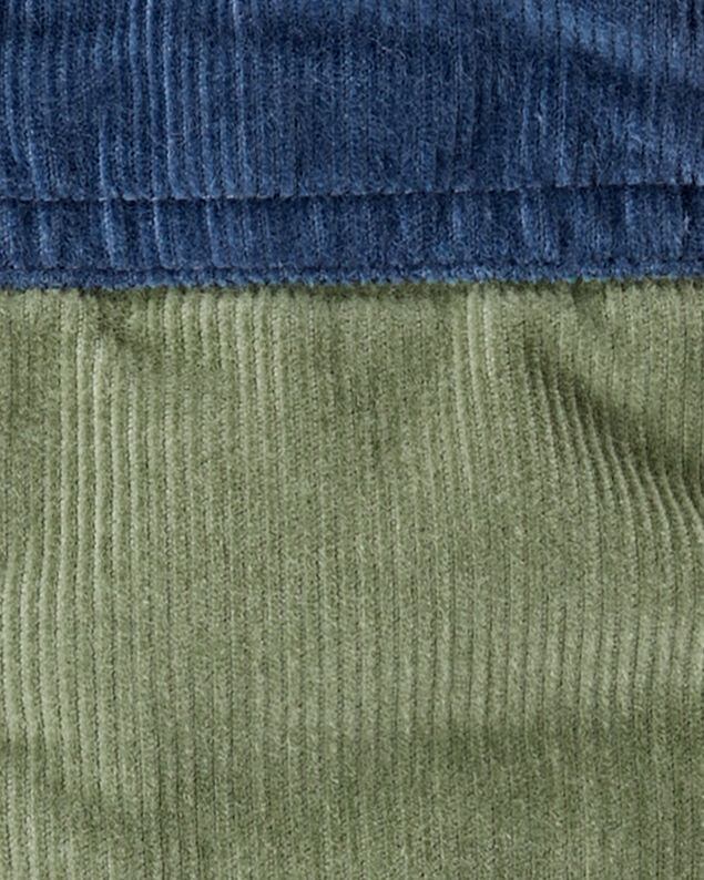 Product image 2 of Baby Boy Corduroy Sleeveless Puffer Vest - Green