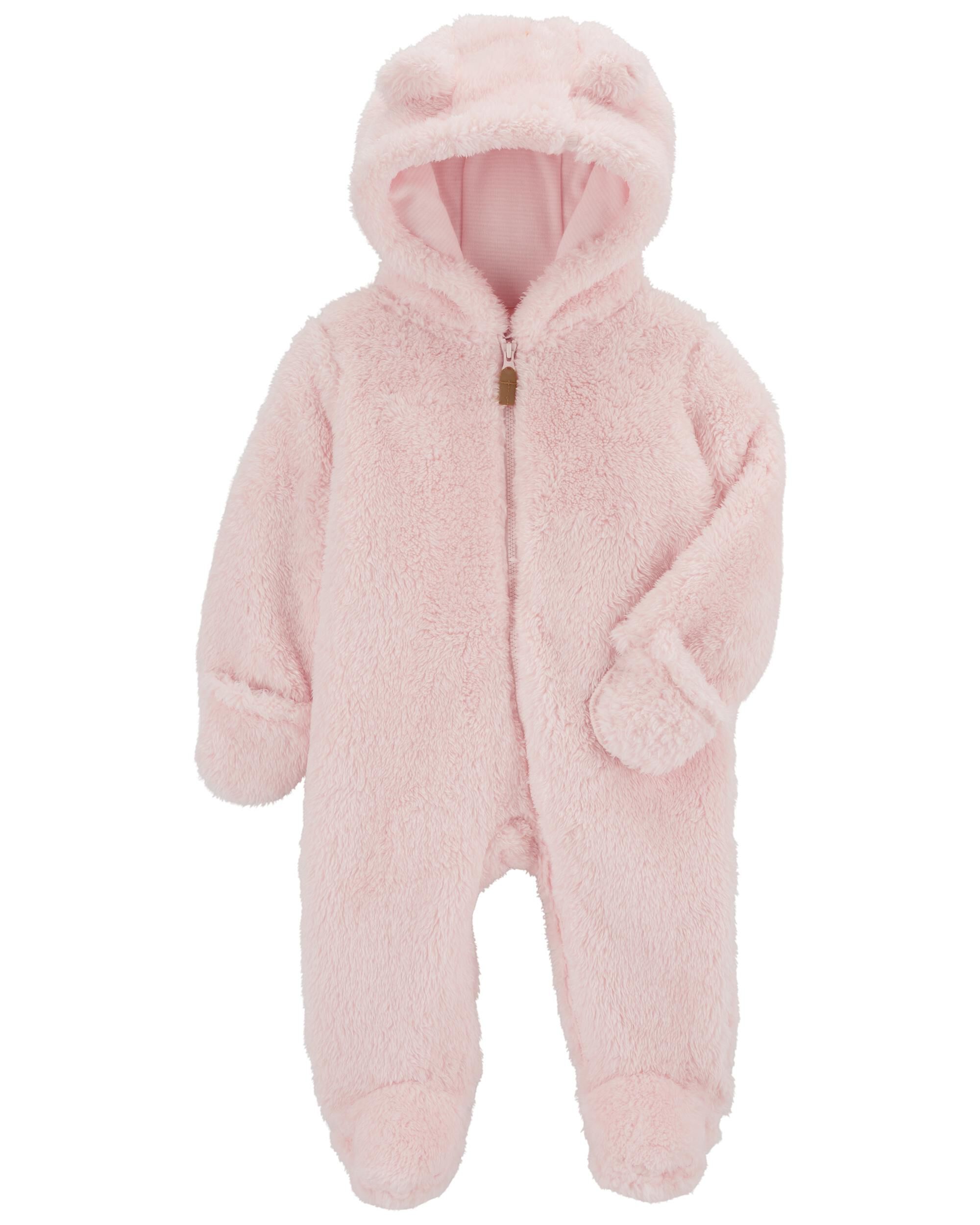 Baby Hooded Sherpa Jumpsuit Carter s Carter s