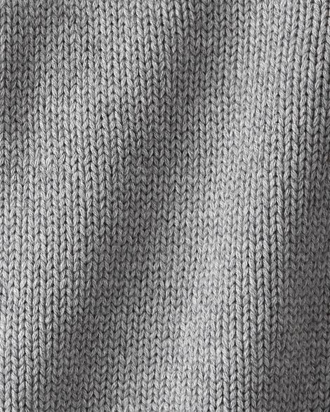  Product image 3 of Baby Organic Cotton Sweater Knit Hooded Poncho