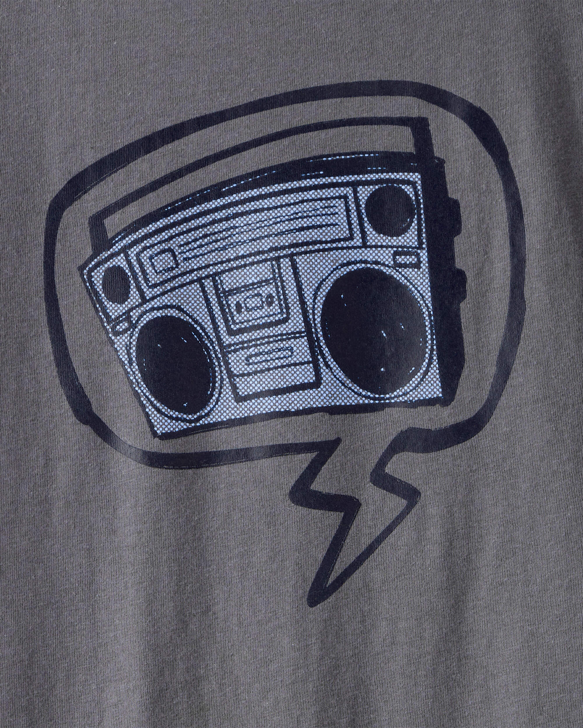 Boys Radio Short-Sleeve Graphic Tee - Grey