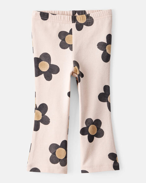 Product image 1 of Baby Girl Floral Cotton Flare Leggings