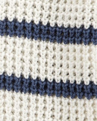 Product image 2 of Baby Striped Button-Front Sweater Knit Cardigan - Cream