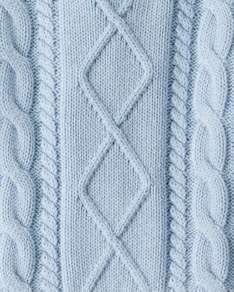 Baby Organic Cotton Evergreen Fair Isle Sweater 