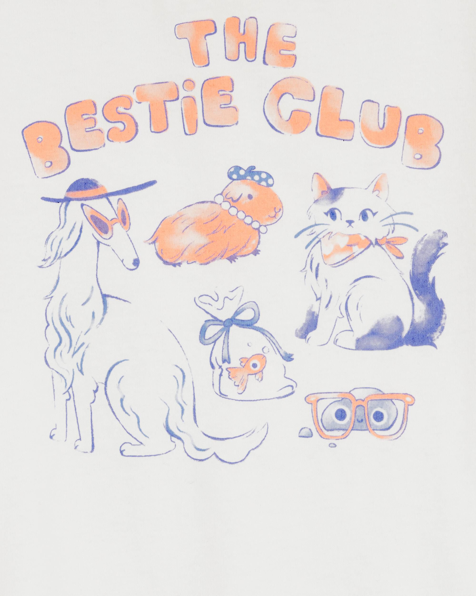 Toddler Besties Short-Sleeve Graphic Tee - Ivory