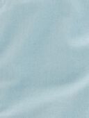 Blue - Baby Floral Canvas Overalls - Blue, Selected