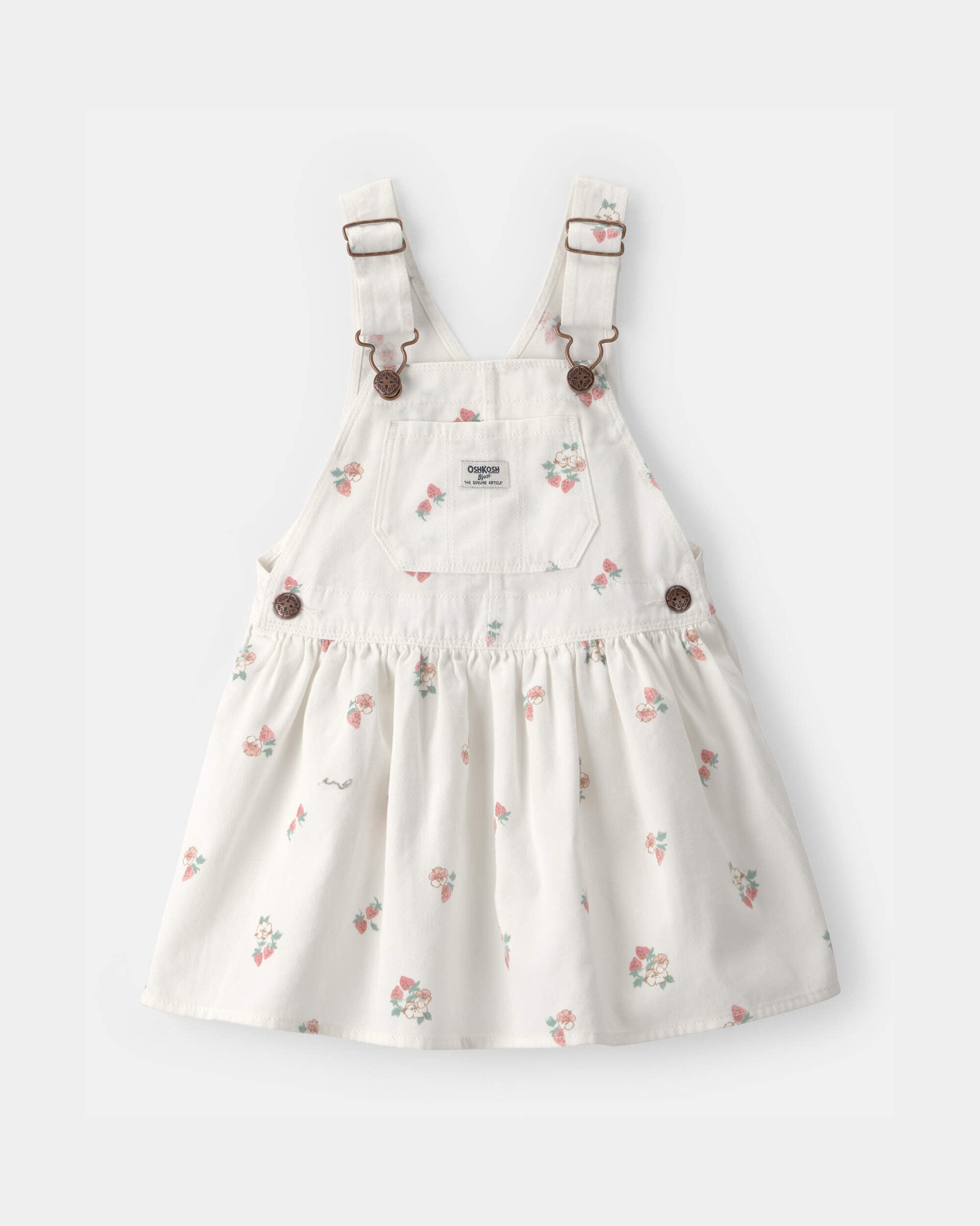 OshKosh B'gosh Toddler Girl Strawberry Skirtall 2T White
