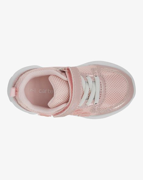  Product image 5 of Toddler Glitter Light Up Sneakers - Pink