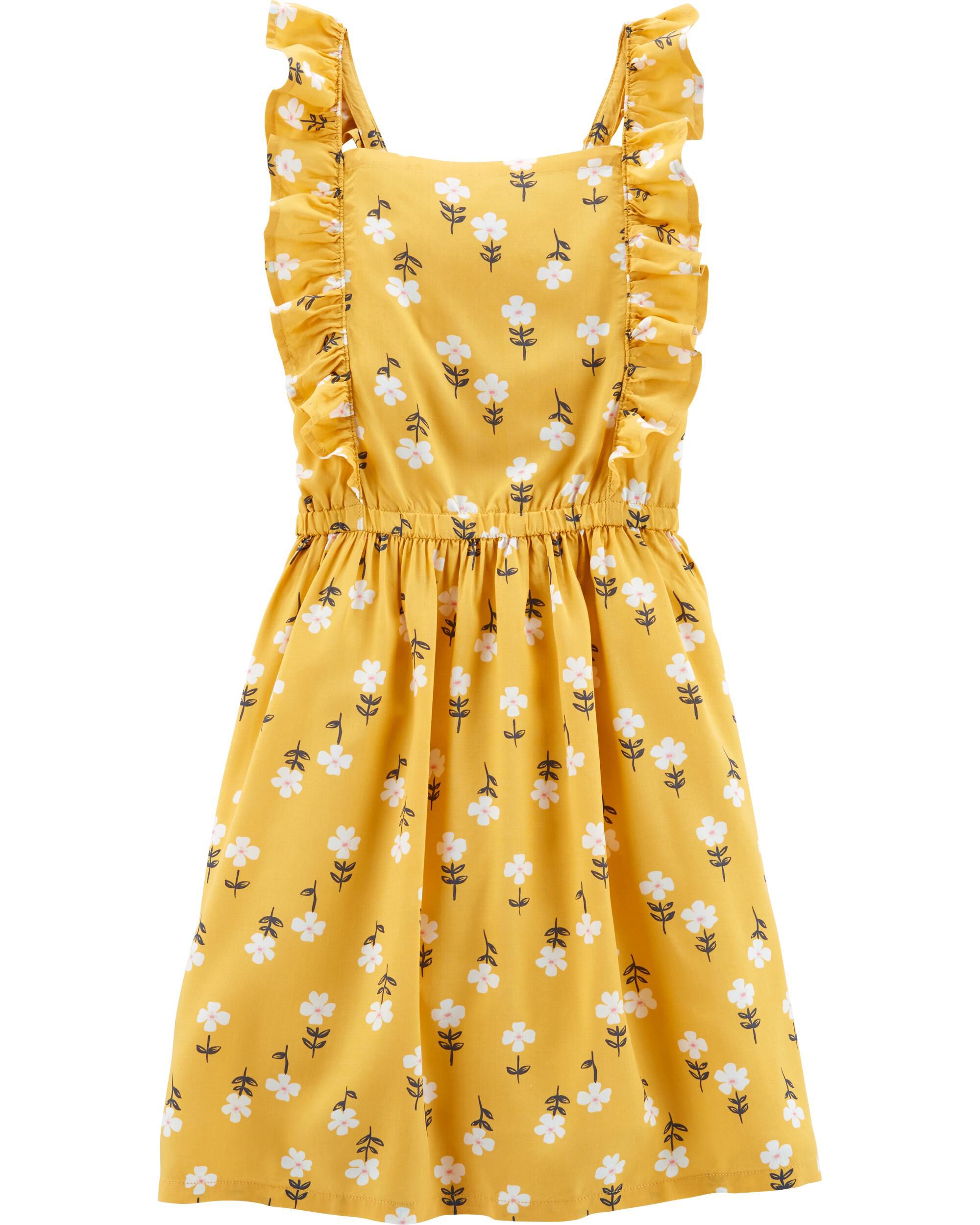 carters yellow floral dress
