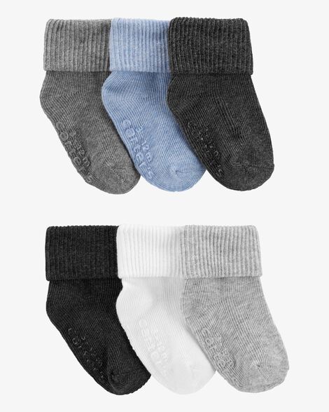  Product image 1 of Baby 6-Pack Foldover Cuff Socks
