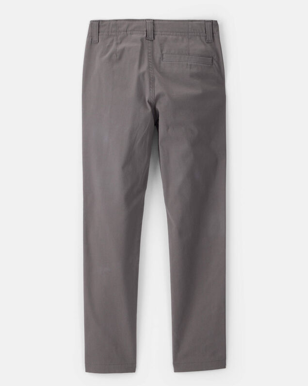 Product image 2 of Boys Flat Front Fashion Pants - Grey