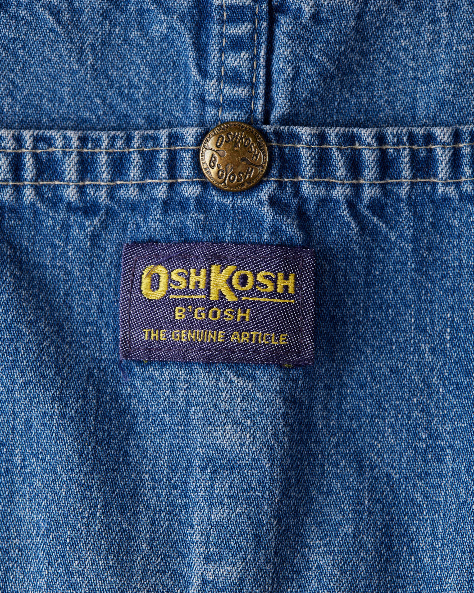 Adult Medium Vintage Denim Overalls from the OshKosh Archive Release