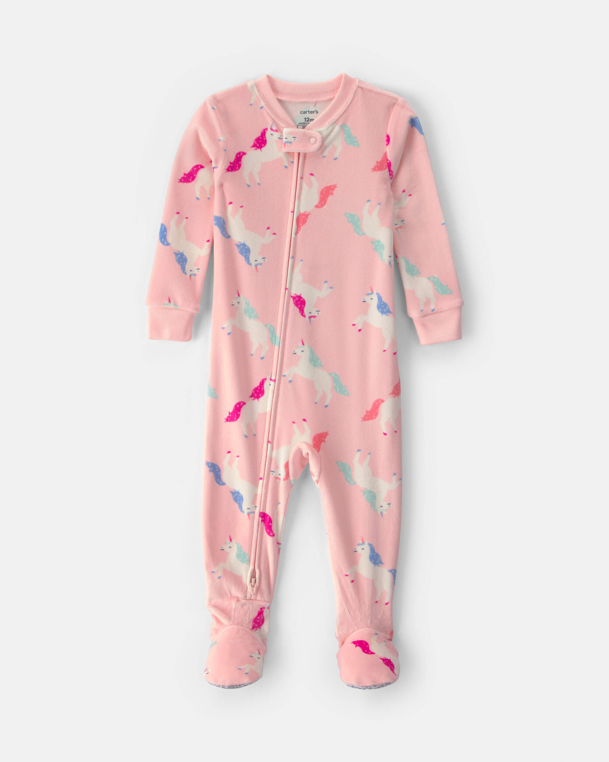 Carters toddler girl 1-piece unicorn dreamplush snug fit footed pajama 2T Pink 24$