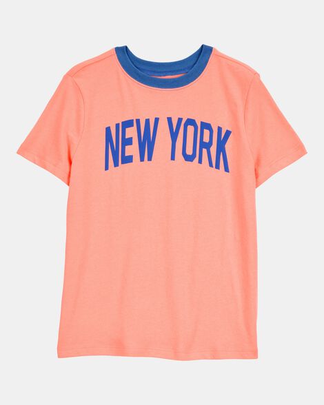 Kid New York Short-Sleeve Graphic Tee - Orange