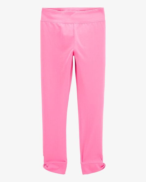  Product image 1 of Kid High-Rise Twisted-Hem Pants - Pink